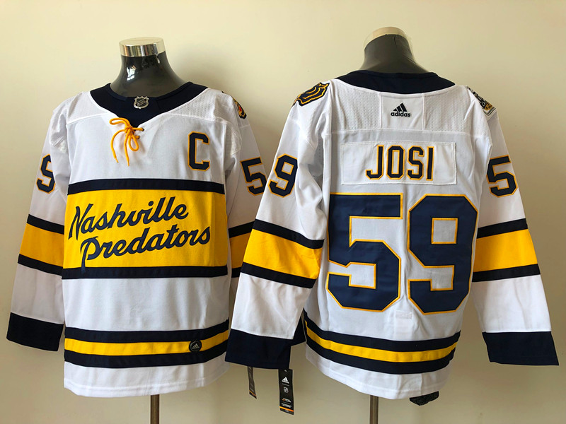Men's Nashville Predators Roman Josi #59 White Breakaway Jersey